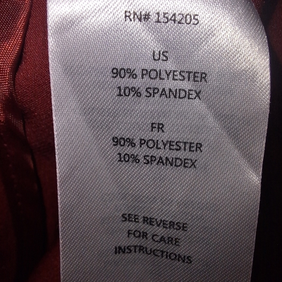 Cooper And Ella Elegant Red/Burgundy Women's Pants In A Size 16. NWT. - Picture 5 of 10